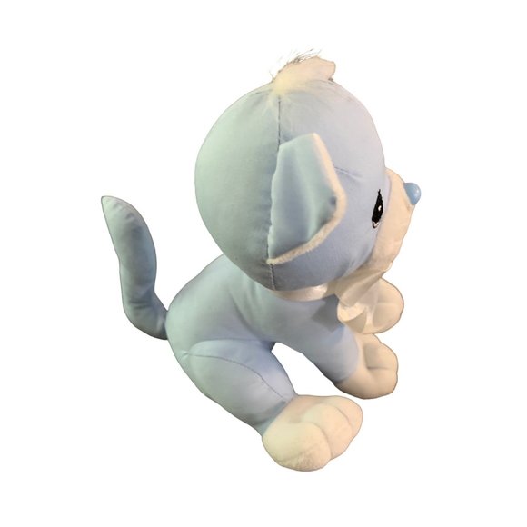 Precious Moments Tender Tails Plush Blue Cat Kitten Kitty 1998 Vintage 7 in Tall - Picture 2 of 6